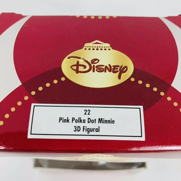 Disney Pink Polka Dot Minnie Mouse 3D Figural Resin Christmas Holiday New Boxed - Picture 5 of 6